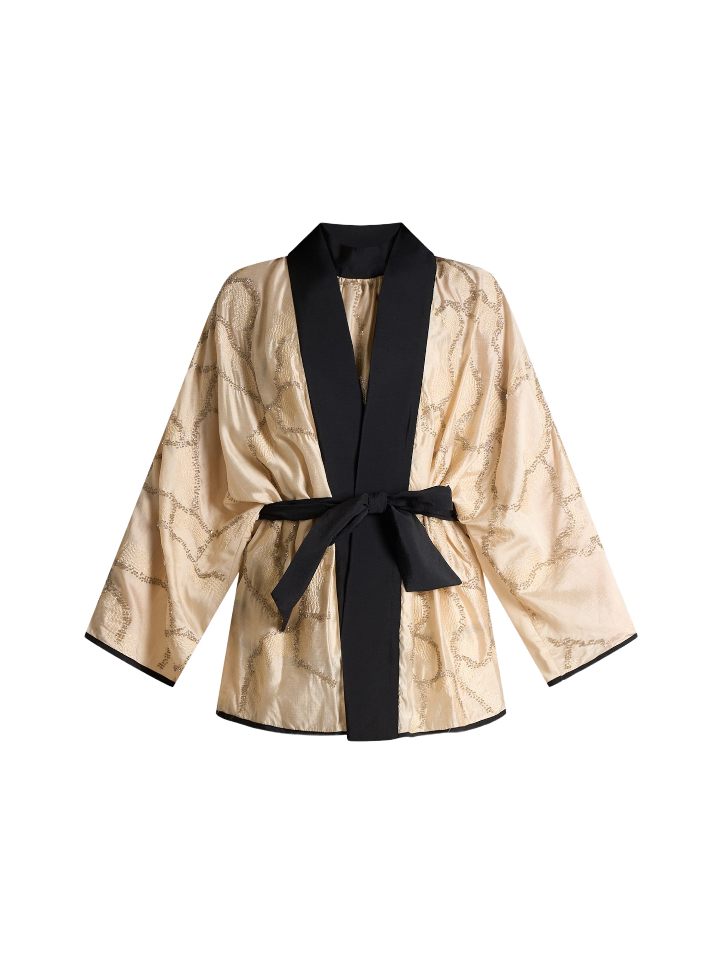 Kimono SOUVENIR en beige : devant