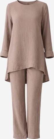 Tenue d'intérieur 'Ayda Modest' WENOR en beige : devant