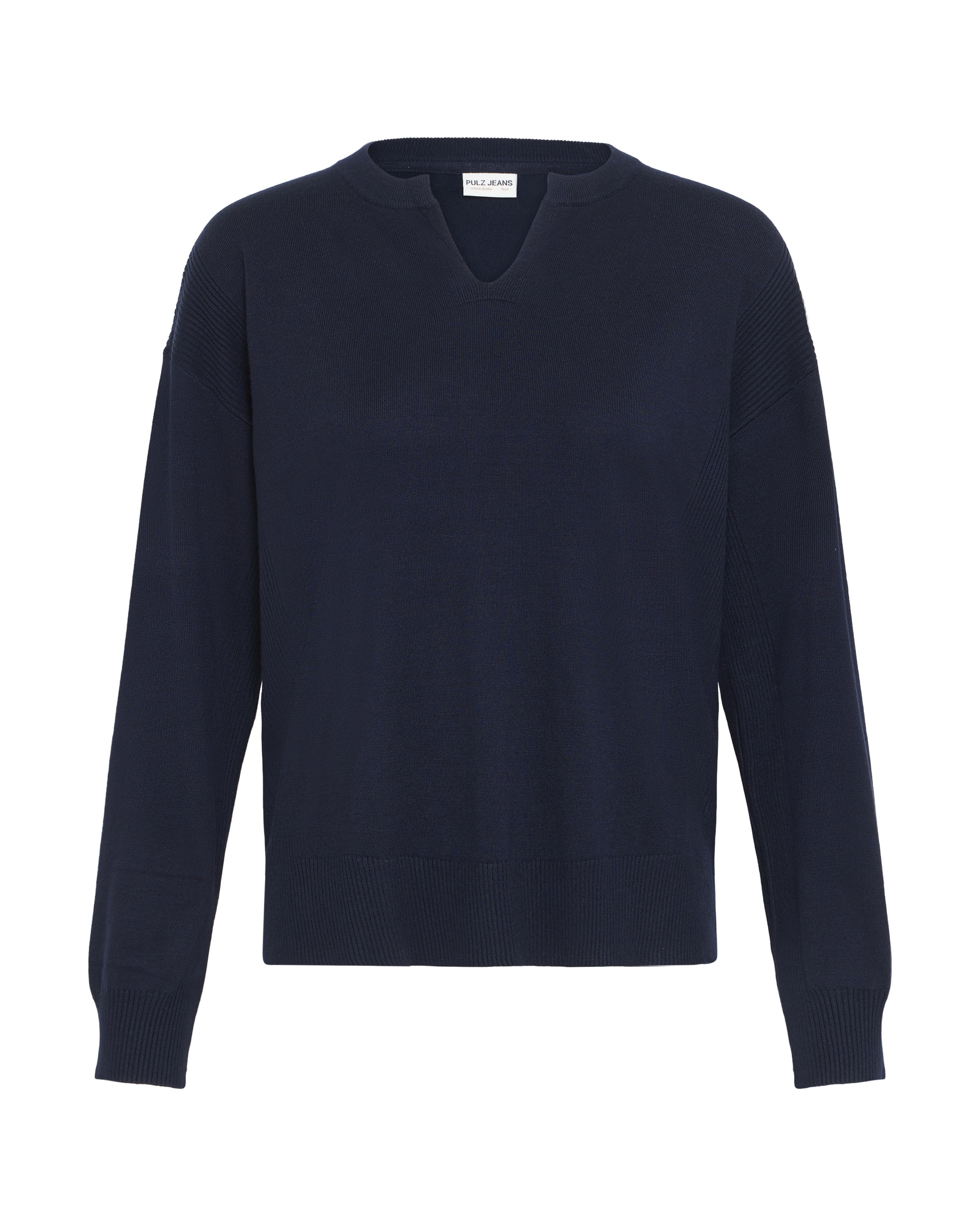 Pulz Trui 'PZSara' in Blauw: voorkant