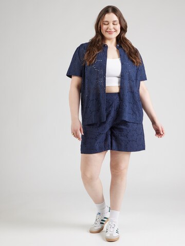 Vero Moda Curve Bluse 'VMCHAY' in Blau