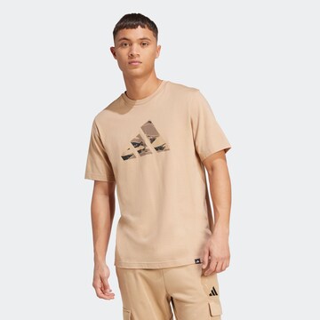 ADIDAS SPORTSWEAR Funktionsshirt in Beige: Vorderseite