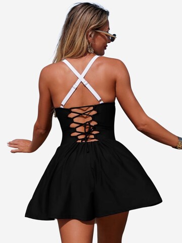 Magicshe Bralette Swimsuit 'Badeanzug mit Taschen' in Black
