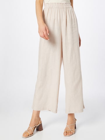 ONLY Wide leg Pants 'Tokyo' in Beige: front