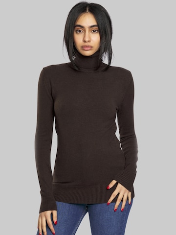 FRESHLIONS Sweater 'Ciara' in Brown: front