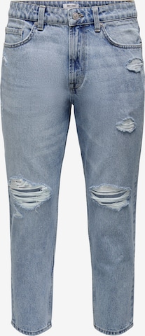 Tapered Jeans 'Avi' di Only & Sons in blu: frontale