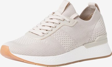 TAMARIS Låg sneaker i beige: framsida