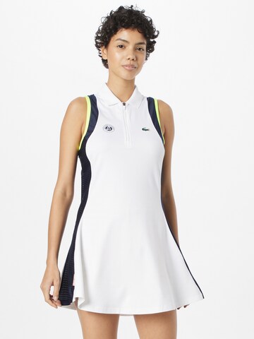 Lacoste Sport Sportovní šaty – bílá: přední strana