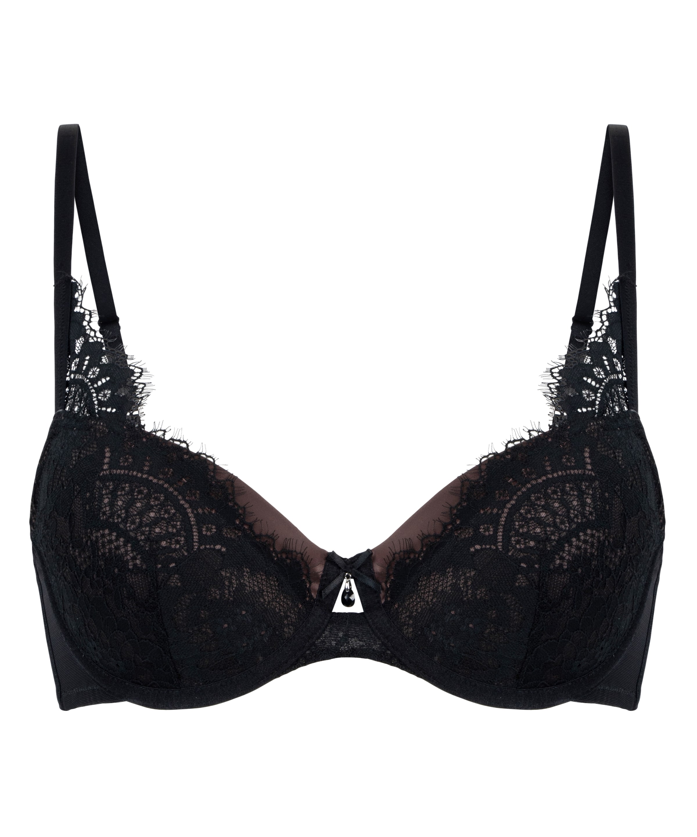 Hunkemöller Μπαλκονέ Σουτιέν 'Mirabella' σε μαύρο: μπροστά