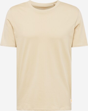 QS Shirt in Beige: voorkant