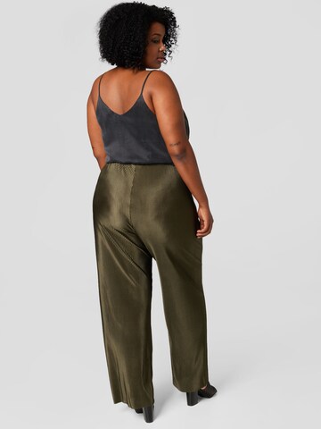 Guido Maria Kretschmer Curvy Loose fit Trousers 'Melissa' in Green