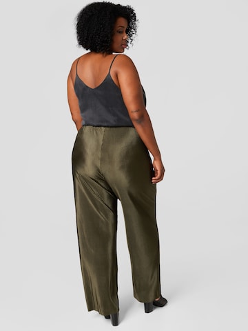 Guido Maria Kretschmer Curvy Loose fit Trousers 'Melissa' in Green