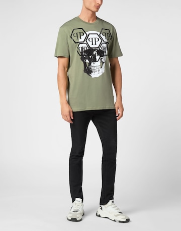 Philipp Plein - Camiseta 'Skull' en verde