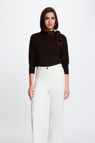 Pull-over '262-MENTON' Morgan en marron : devant