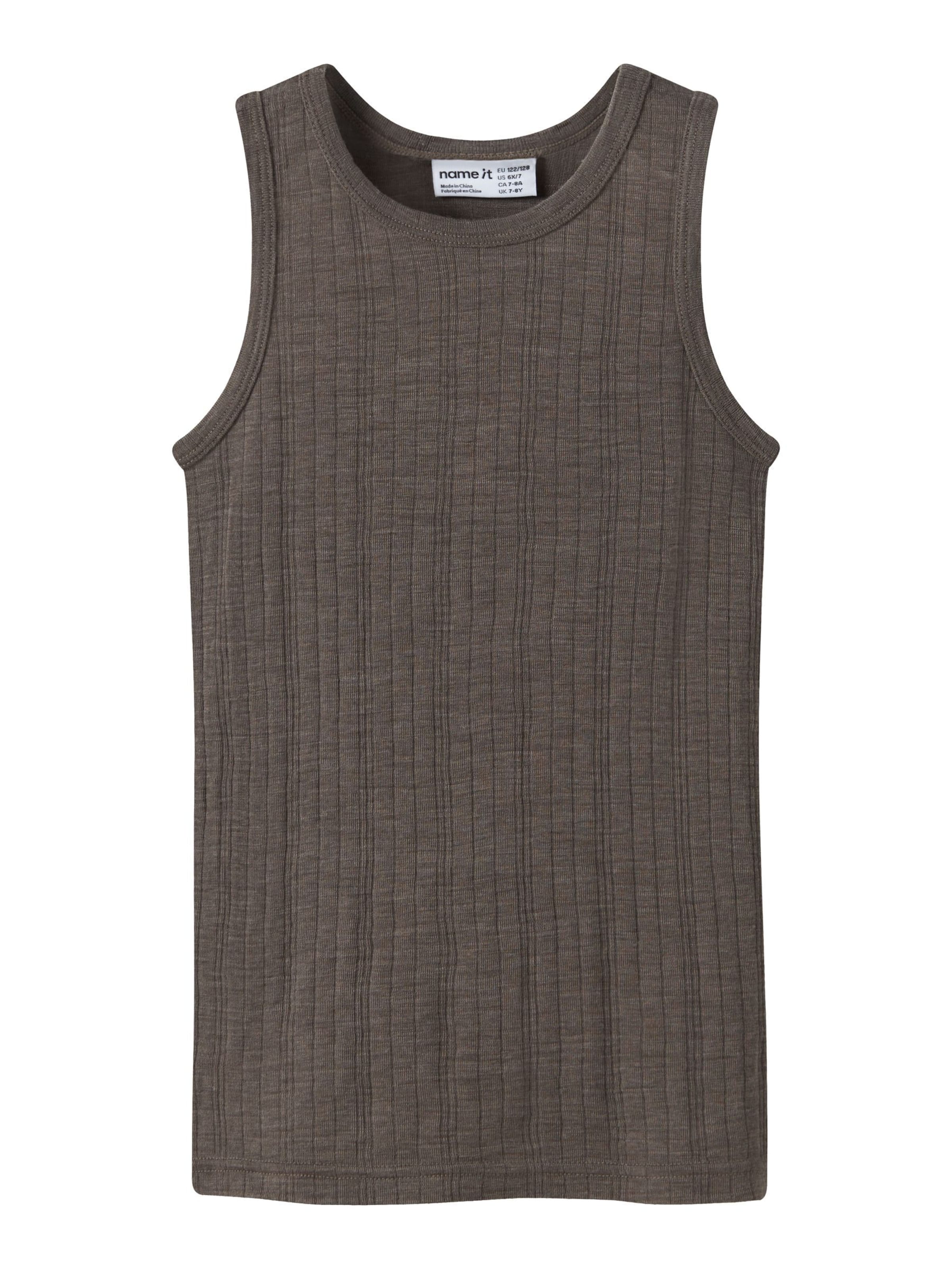 Maillot de corps NAME IT en marron : devant