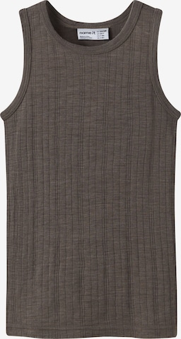 Maillot de corps NAME IT en marron : devant