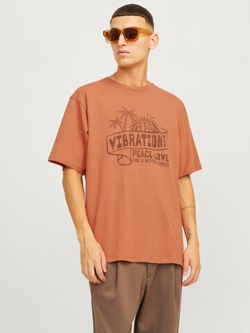 T-Shirt 'JPRBLUHIPPY' JACK & JONES en orange : devant