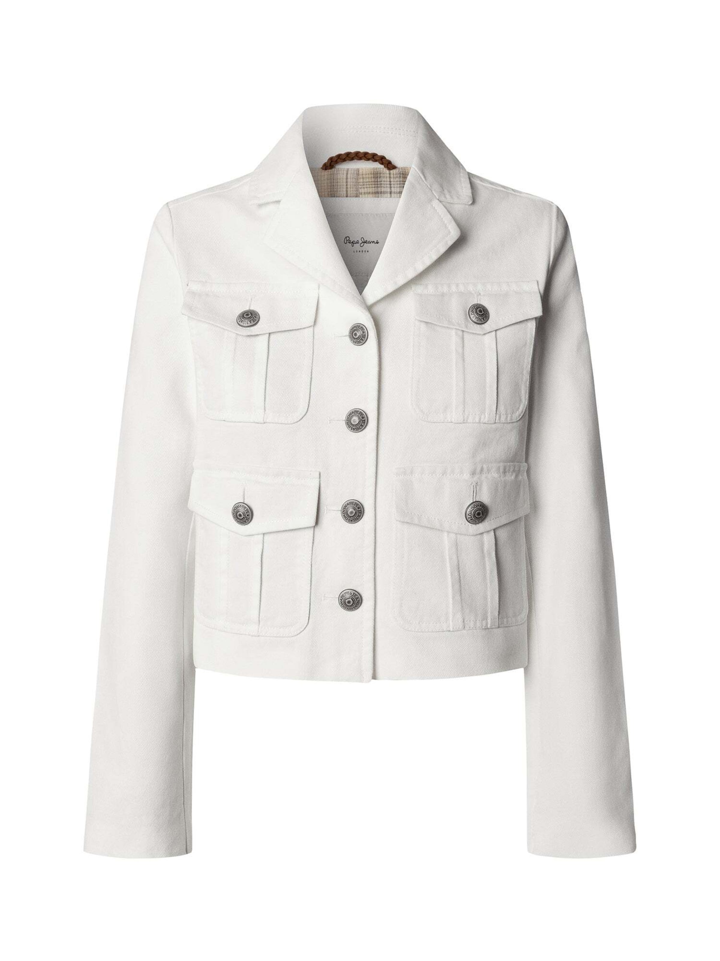 Pepe Jeans Tussenjas 'Gigih' in Wit: voorkant