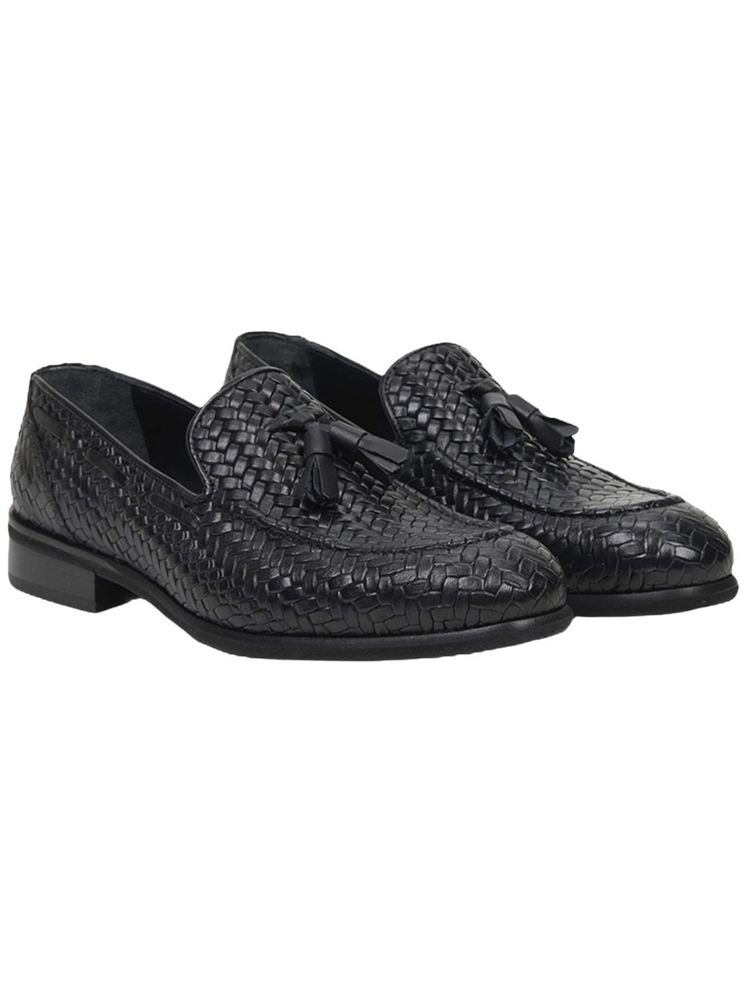 Desa Slipper 'Slipper'‌ in Schwarz: Vorderseite