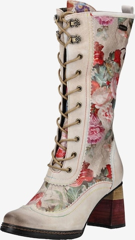 Laura Vita Schnürstiefel in Beige: Vorderseite