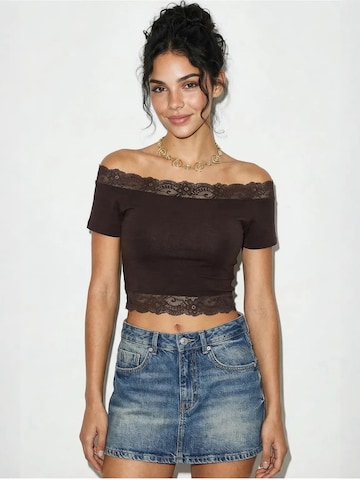 Camicia da donna di Bianco Lucci in marrone