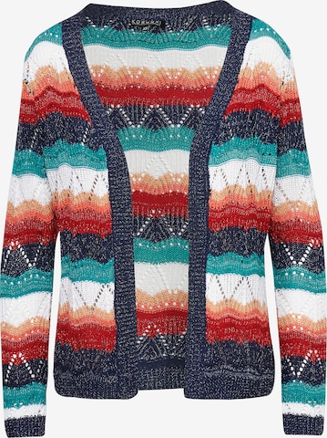 KOROSHI Knit cardigan in Mixed colours: front