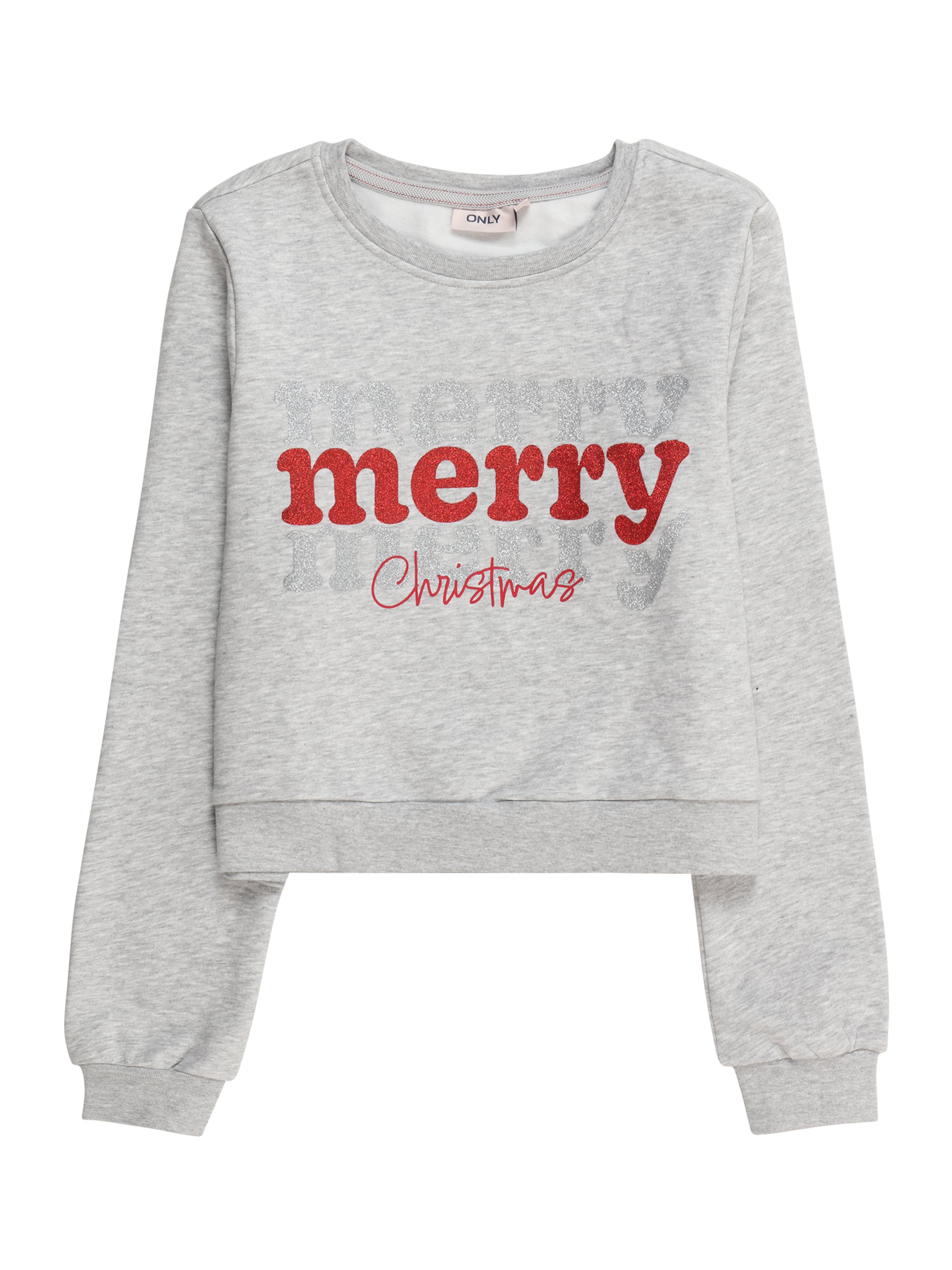 Felpa 'KOGNORA' di ONLY GIRLS in grigio: frontale