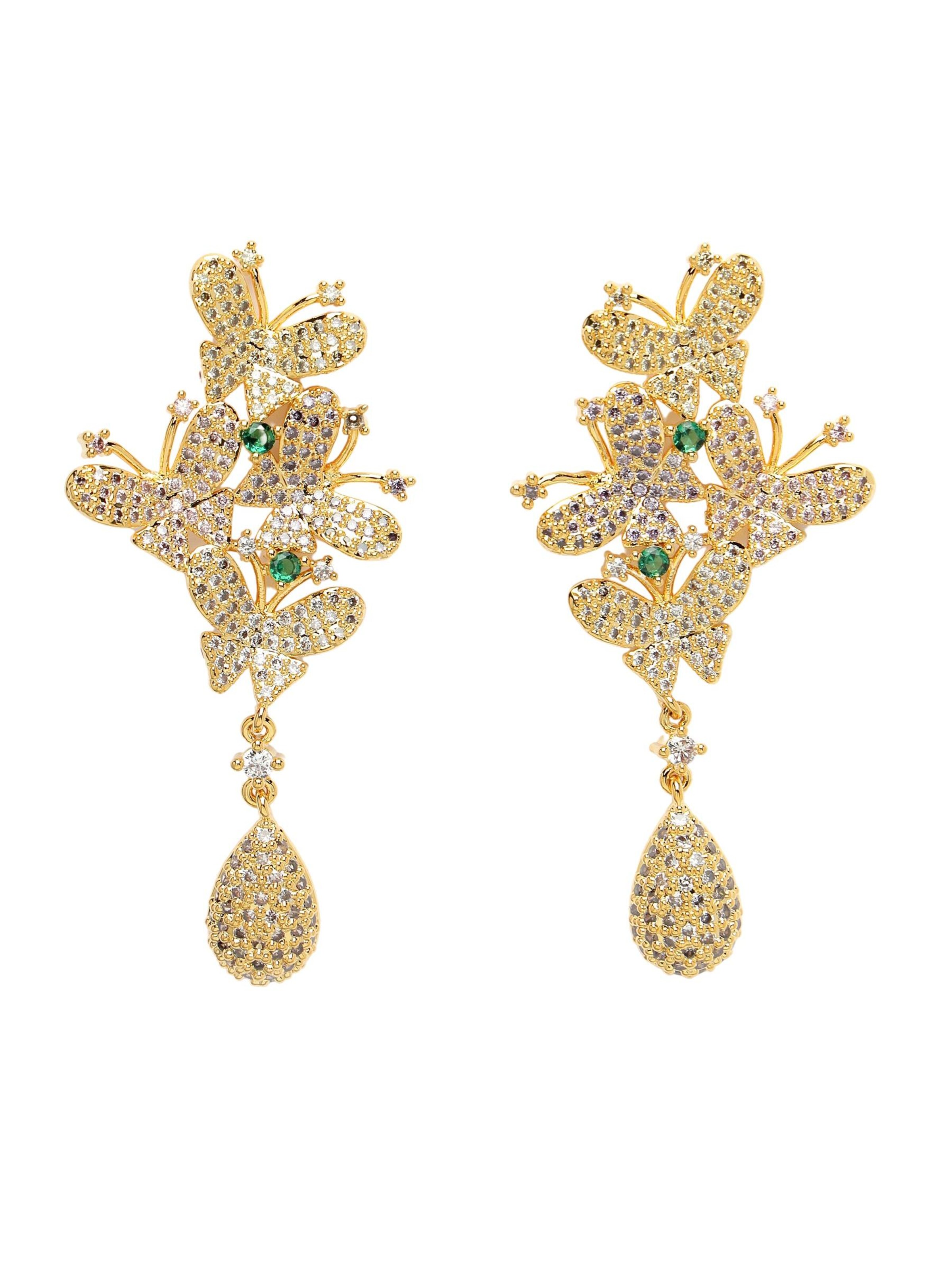 AVANT-GARDE PARIS Oorbellen 'Valeria' in Goud: voorkant