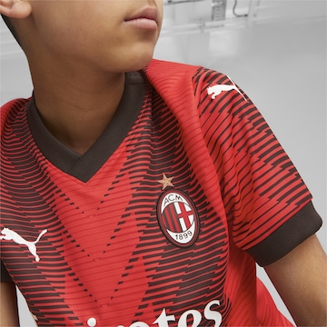 T-Shirt fonctionnel 'A.C. Milan' PUMA en rouge