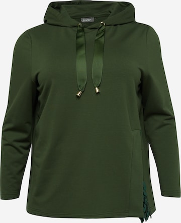 SAMOON Sweatshirt in Groen: voorkant