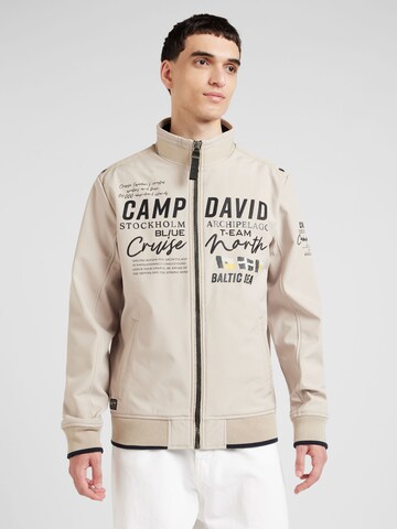 CAMP DAVID Tussenjas in Beige: voorkant