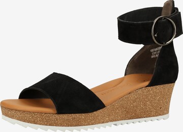 Paul Green Sandals in Black: front