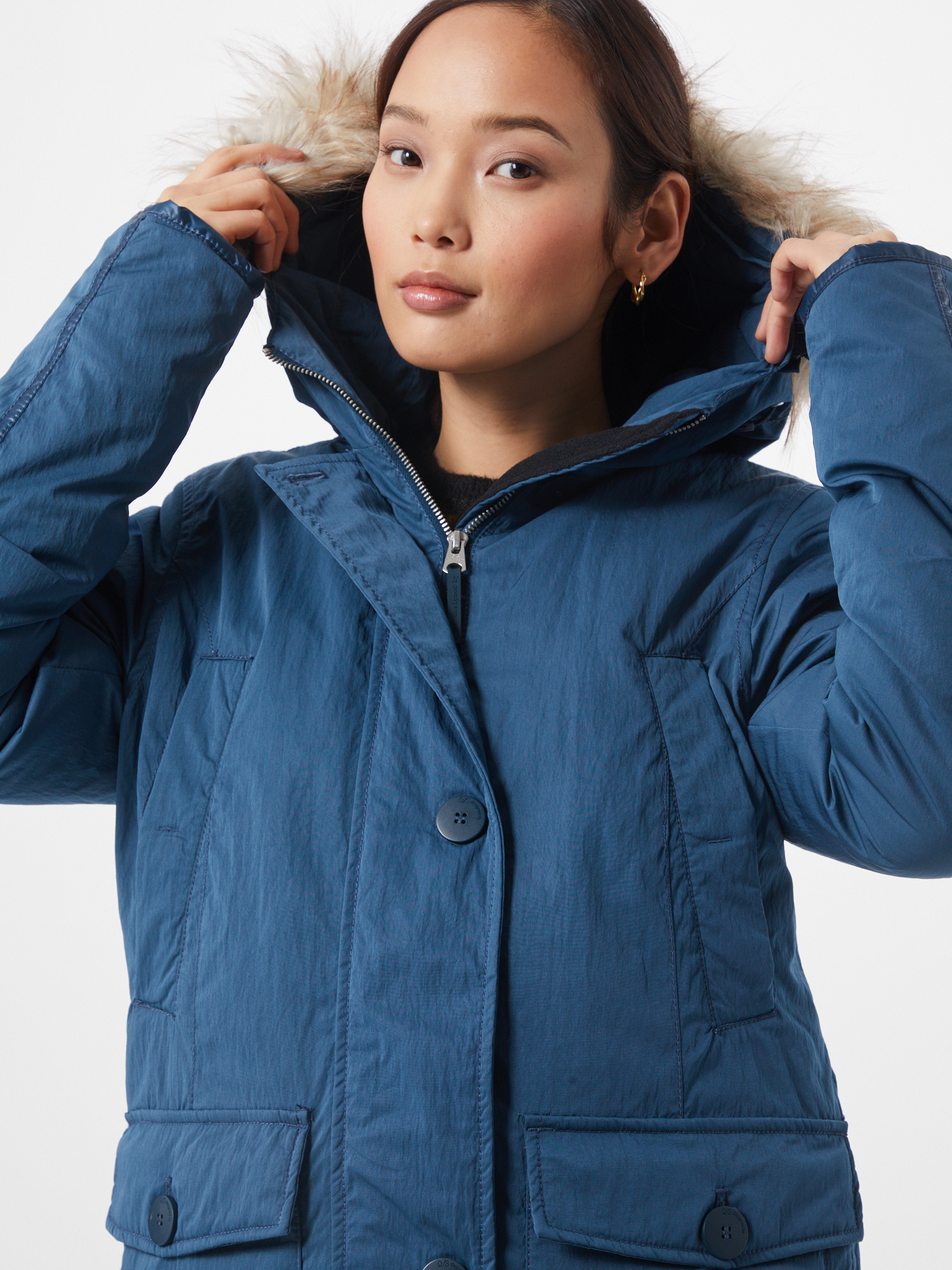 Q/S by s.Oliver Parka in Blau 