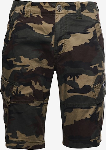 Superdry Regular Cargo Pants in Green: front