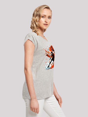 T-shirt 'Basketball Sports Collection Orange Splash' F4NT4STIC en gris