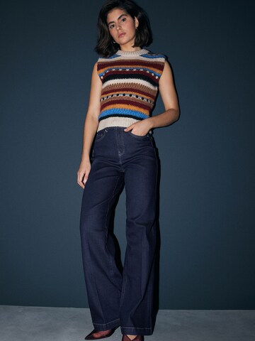 Next Wide Leg Jeans in Blau