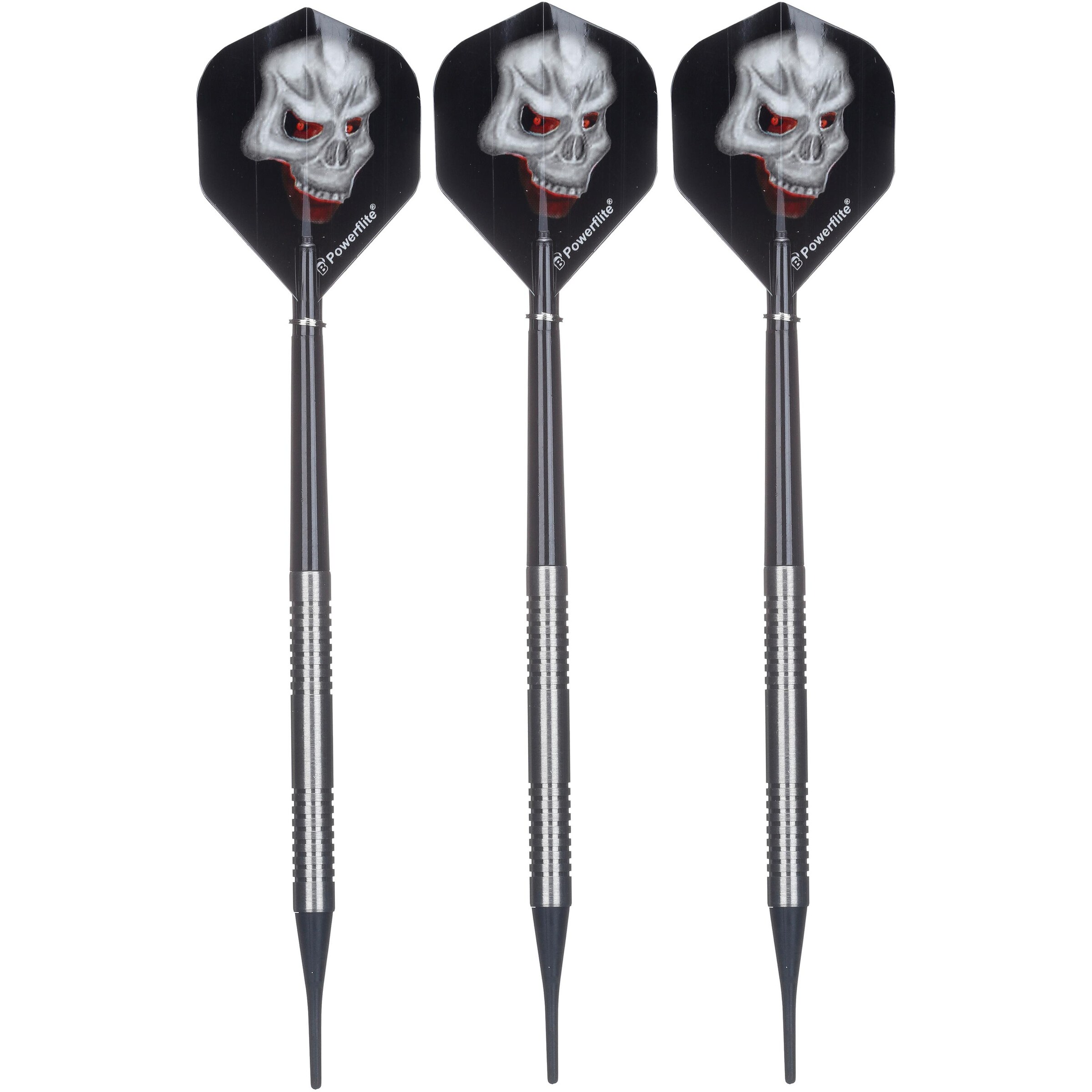 BULL'S Dartpfeil 'Phantom PT2 Soft' in Schwarz: Vorderseite