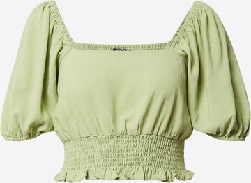 Nasty Gal Blouse in Groen: voorkant