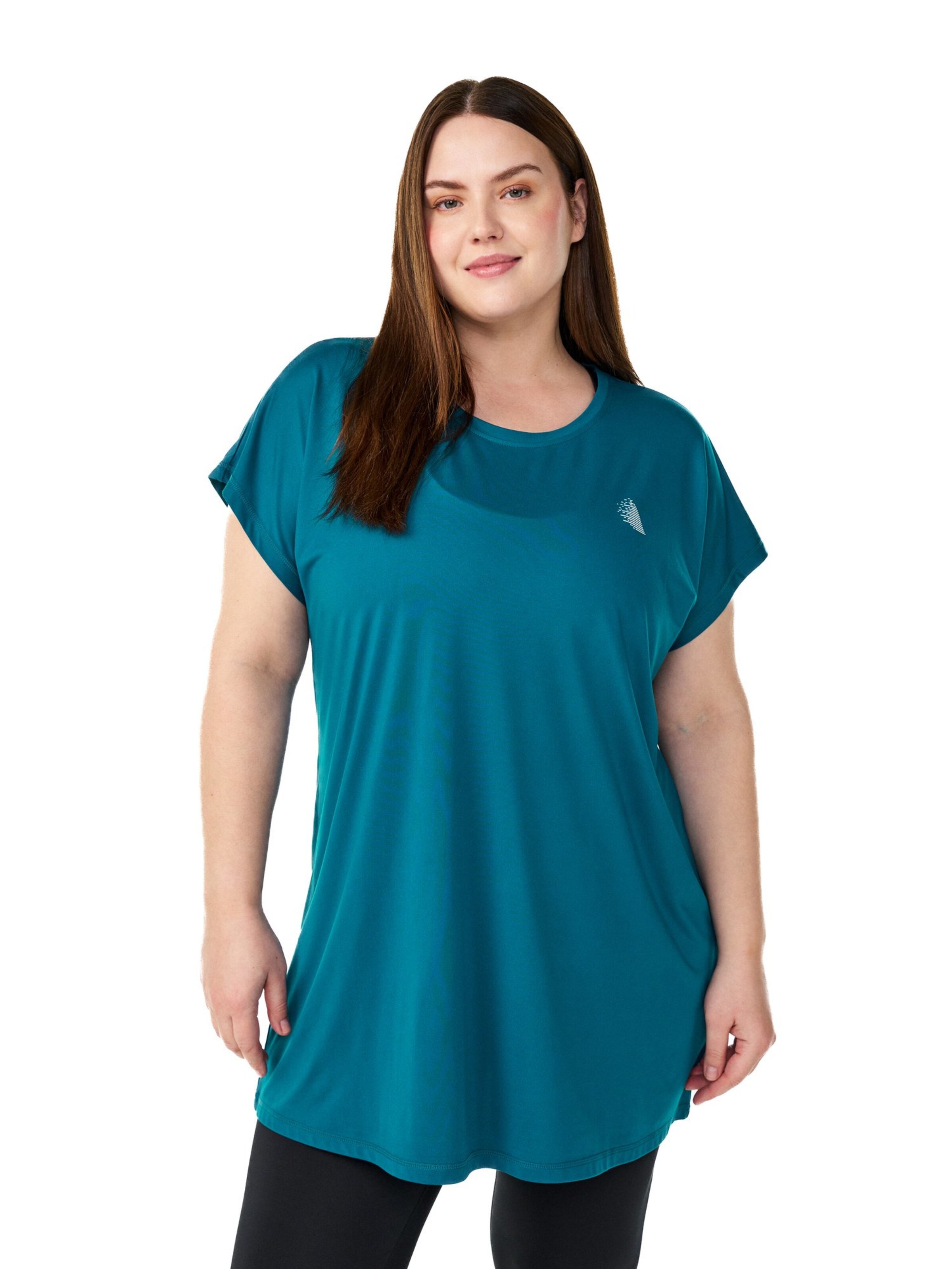 T-shirt 'Abasic' Active by Zizzi en vert