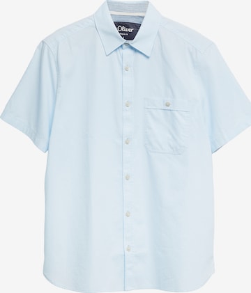s.Oliver Button Up Shirt in Blue: front
