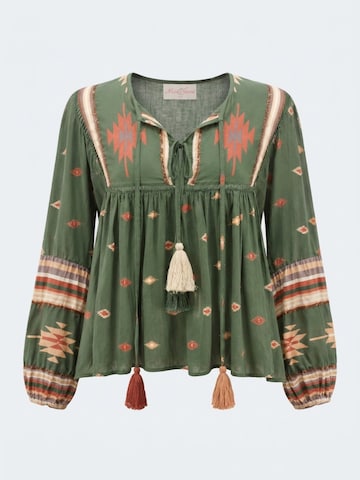 Miss June Blouse 'Aryz' in Green