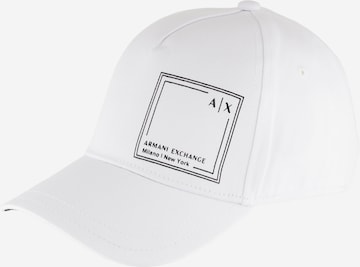 Casquette ARMANI EXCHANGE en blanc : devant