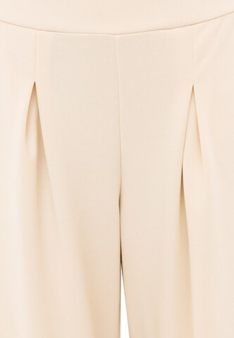 Zwillingsherz Loose fit Pleat-Front Pants in Beige
