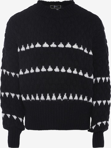 juoda faina Megztinis: priekis