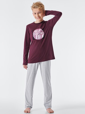 SCHIESSER Pajamas in Red: front
