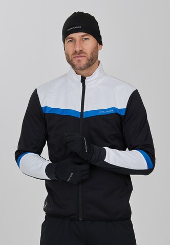 ENDURANCE Athletic Jacket in Black: front