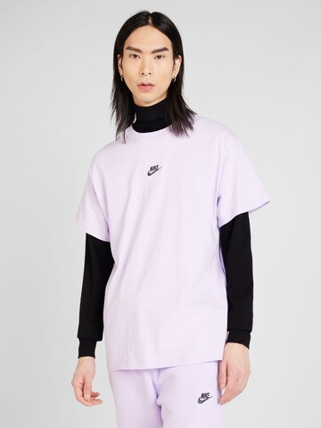 Nike Sportswear Shirt 'CLUB' in Lila: voorkant