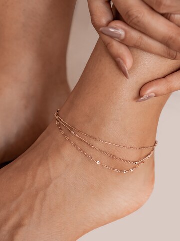 Hey Happiness Fußschmuck 'Delicate Trio' in Gold: Vorderseite