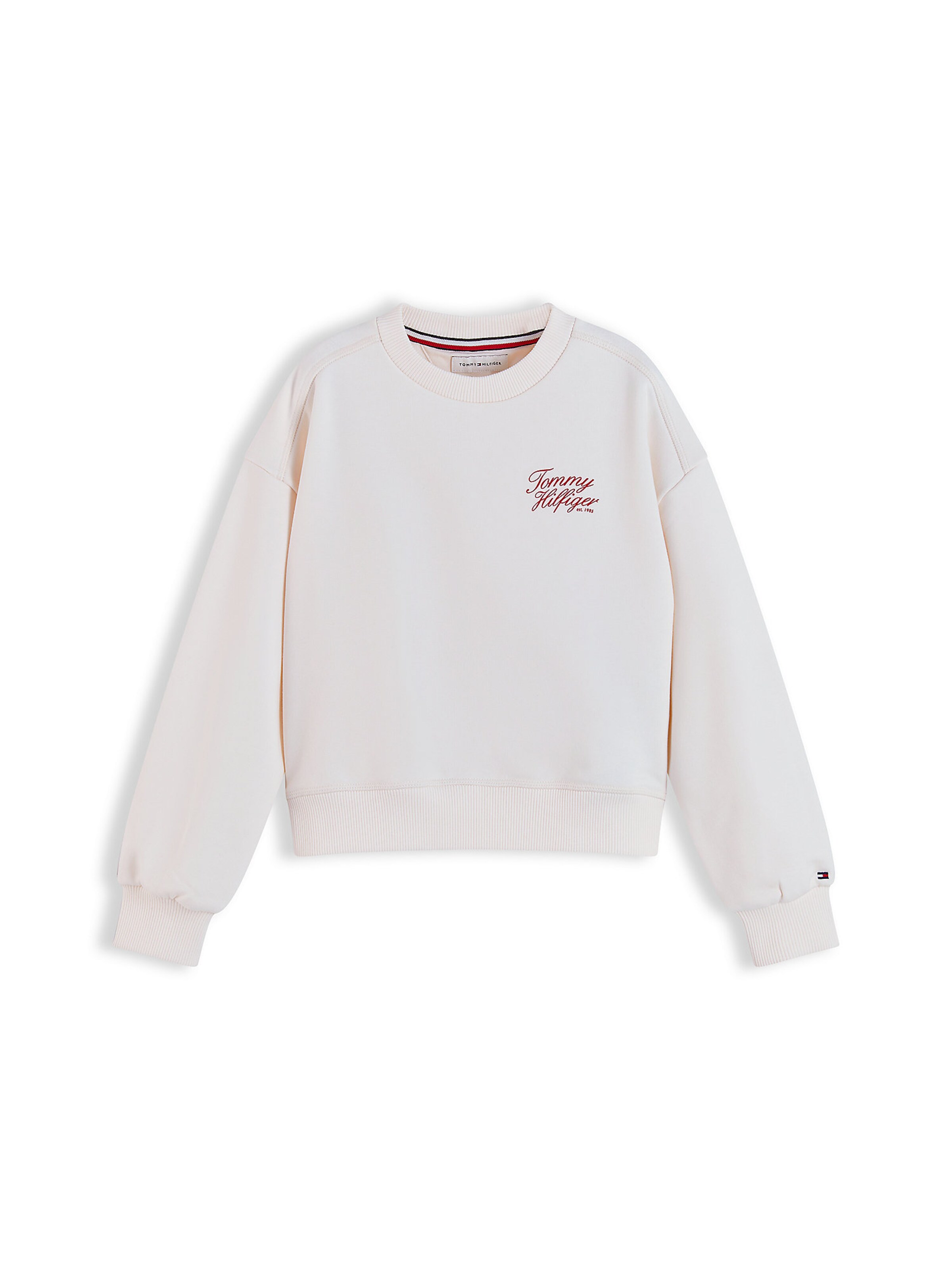 Sweat-shirt TOMMY HILFIGER en blanc : devant