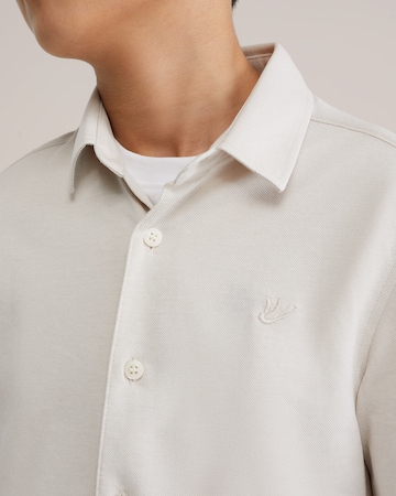 WE Fashion Rovný strih Košeľa - Béžová