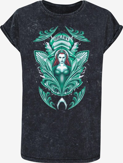 ABSOLUTE CULT T-shirt 'Aquaman - Mera' en jade / rouge / noir / blanc, Vue avec produit